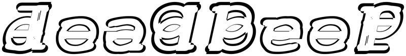Ambigram for deadbeef in Courbi